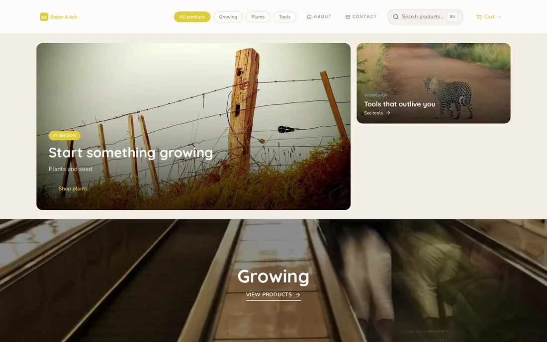 Ember & Ash — generated storefront